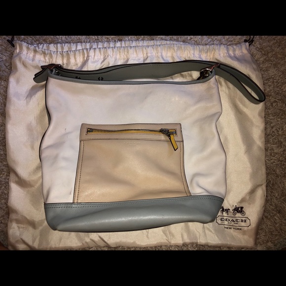 Authentic Coach Legacy Colorblock Hobo - Picture 1 of 6